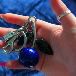 Coach Glitter Blueberry Bag Charm